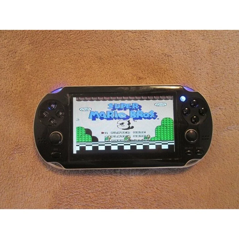 Retro Game Console Black With Games